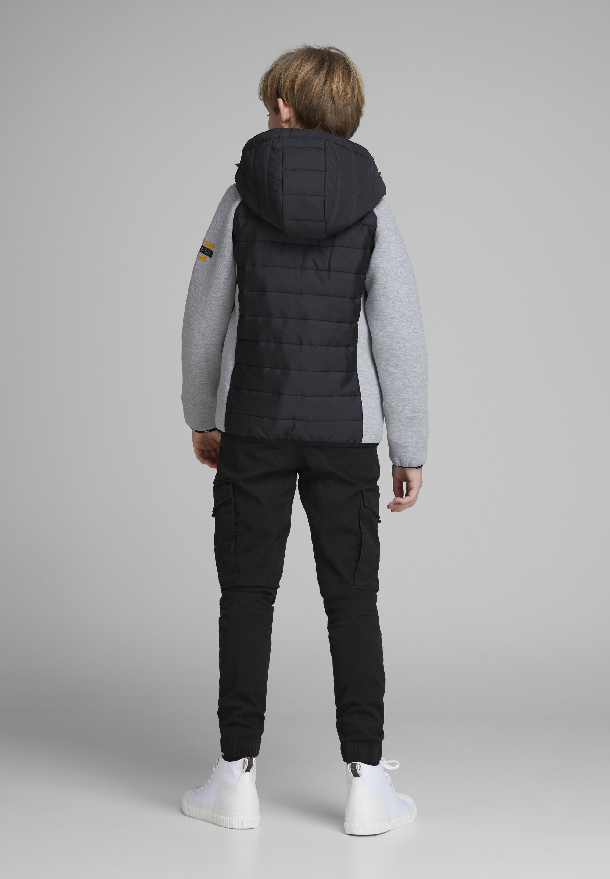 Jack & Jones Junior JJIPAUL JJFLAKE - Cargobroek - zwart