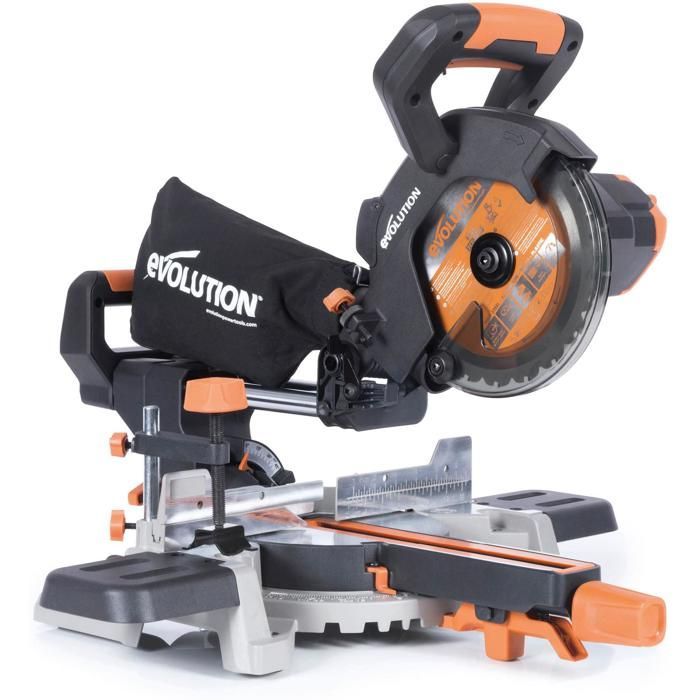 Troncatrice radiale a batteria Evolution R185SMS-Li + batteria da 4 Ah + caricabatterie rapido