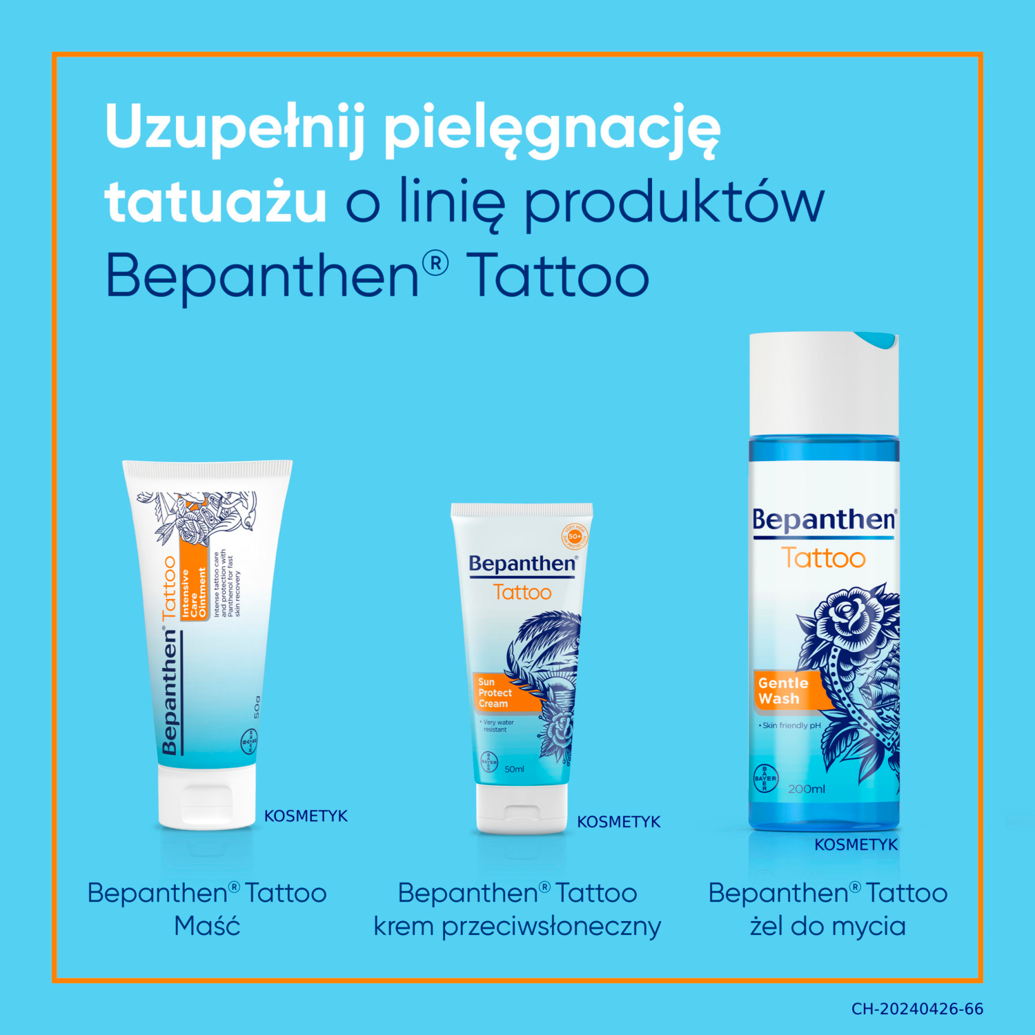 Bepanthen tatuiruotėms skirtas valiklis