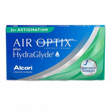 Air Optix Air Optix Plus HydraGlyde contactlenzen voor astigmatisme, 3 of 6 stuks.