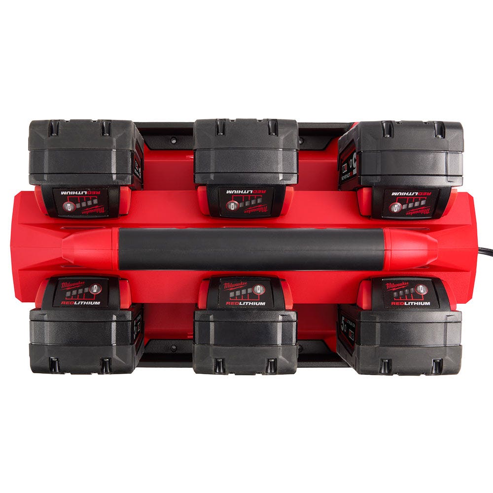 Carregador rápido de 6 estações MILWAUKEE PACKOUT™ M18PC6