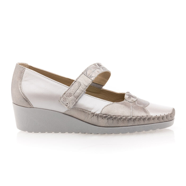 Zapatos cómodos para mujer, color gris.