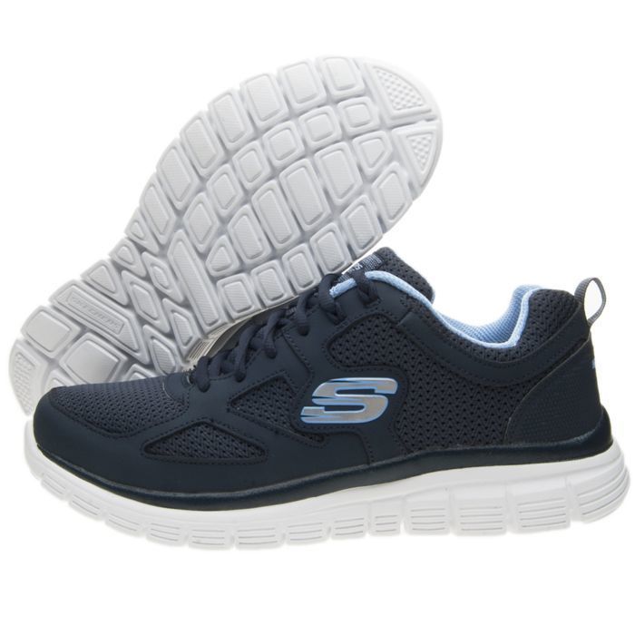 Zapatillas para caminar - SKECHERS - Burns-Agoura - Piel - Azul - Transpirables
