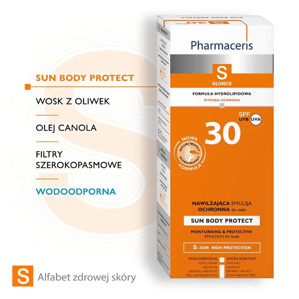 Pharmaceris S Nawilżająca emulsja ochronna do ciała SPF30
