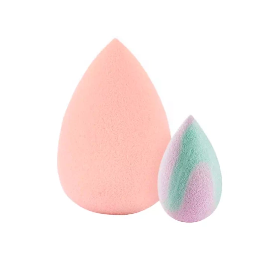 Boho Beauty zestaw gąbeczek do makijażu Candy Pink Medium i Pastel Vibes Mini