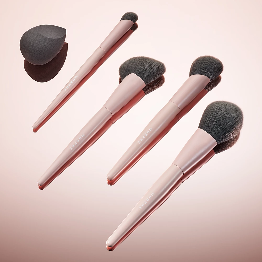 Set de pensule pentru față Shaping Essentials cu infuzie de bambus și cărbune - Morphe