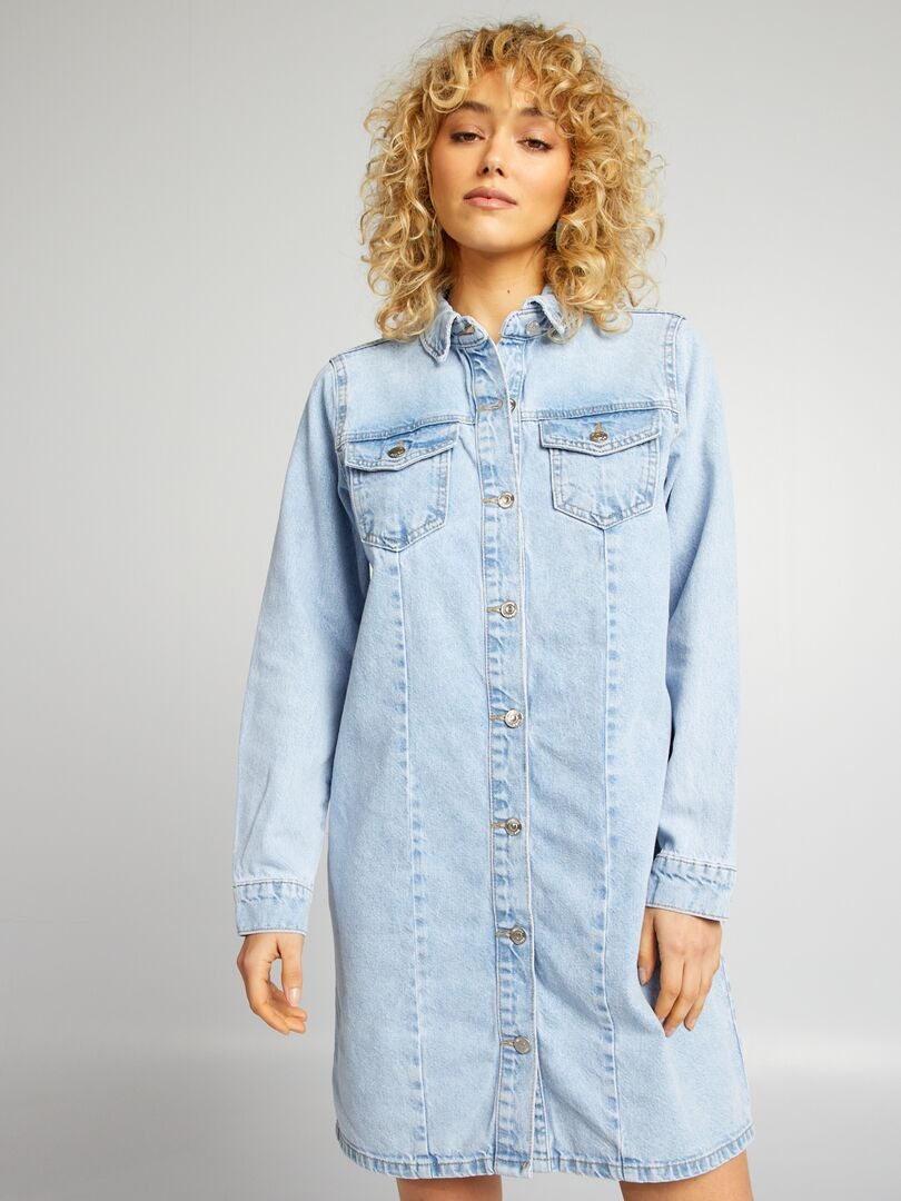Vestido Jaqueta Jeans - AZUL