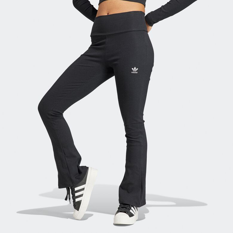 Leggings a coste svasati, modello essenziale
