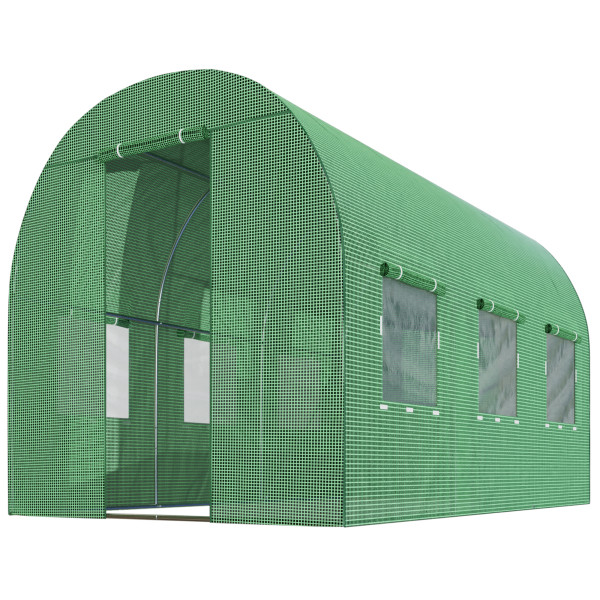Tunel foliowy ogrodowy szklarnia 2x3,5m tyczki 7m2 zielony Plonos