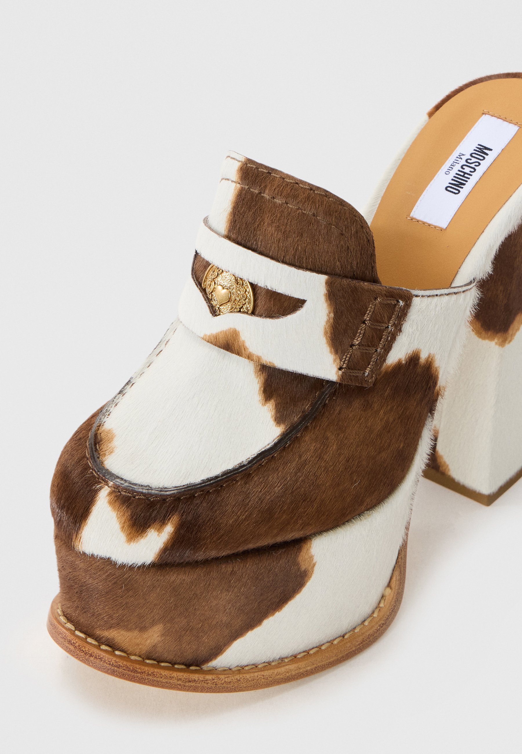 MOSCHINO Sandali con tacco alto - bianco