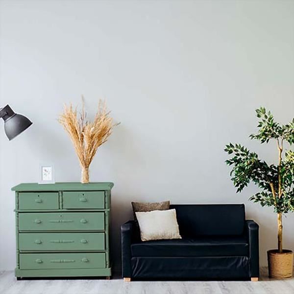 PEINTURE Teinte Vert Sauge meuble bois intérieur à base d acrylique aspect velours-satin Aqua Bois - 750 ml - 9m
