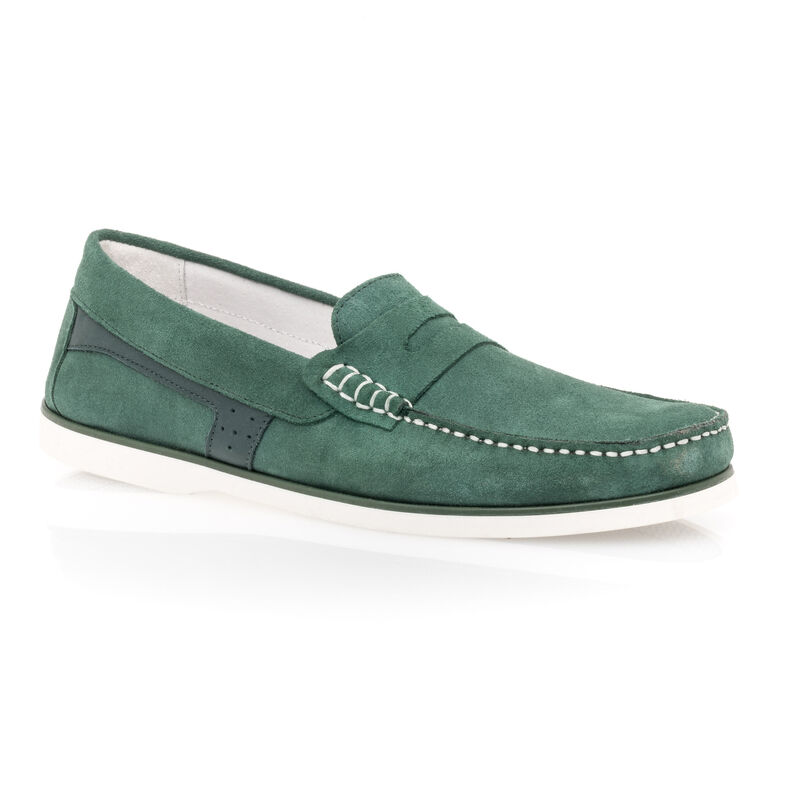 Miesten vihreät loaferit/veneilykengät