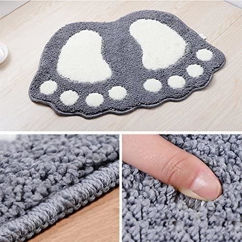 Tapete de banho absorvente, antiderrapante, macio em microfibra, lavável, para banheiro, chuveiro e quarto.