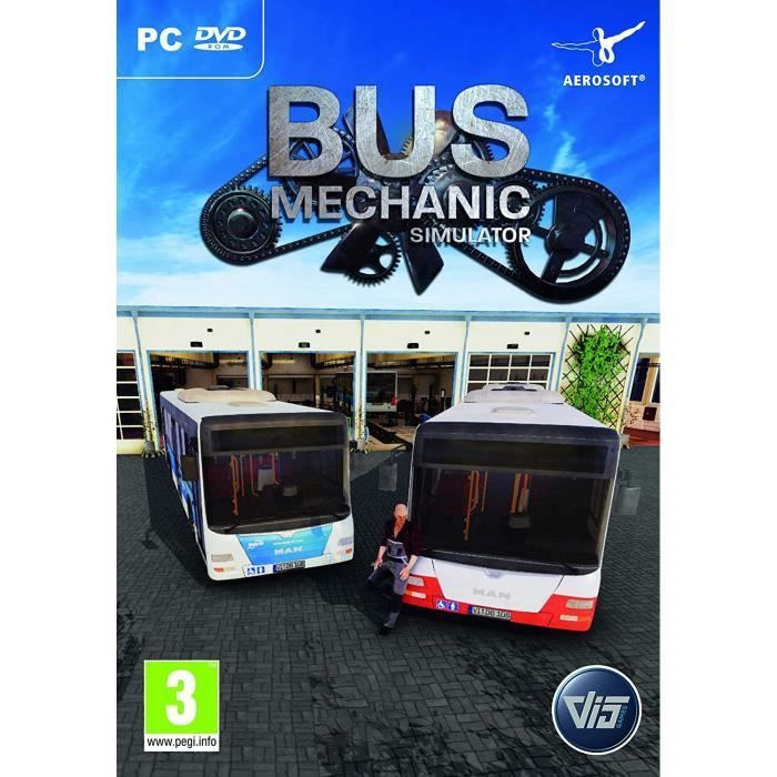 Simulation game - AEROSOFT - Bus Mechanic Simulator - PC DVD - Standard Edition - Realistic