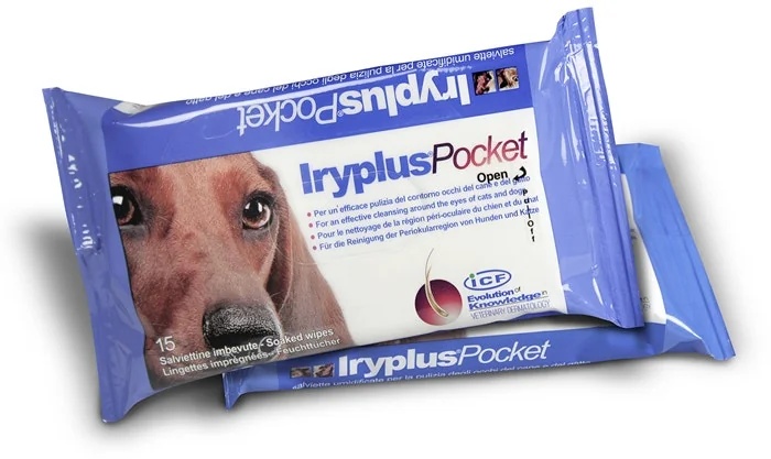 ICF IND.CHIMICA FINE Iryplus zakdoekjes (20 stuks) voor het reinigen van de ogen van honden en katten