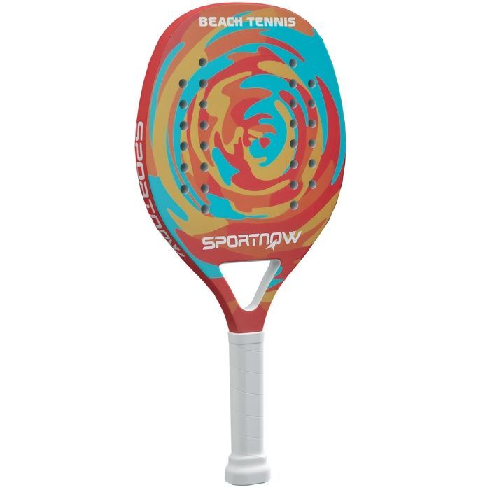 Racchetta da beach tennis in fibra di carbonio con borsa porta racchetta e impugnatura antiscivolo, gialla