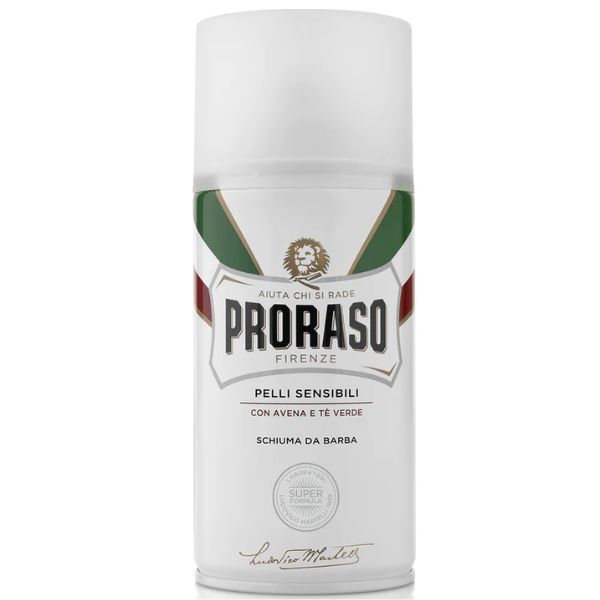 Spumă de ras Proraso cu extracte de ovăz și ceai verde 300ml | Bărbați | Superdrug