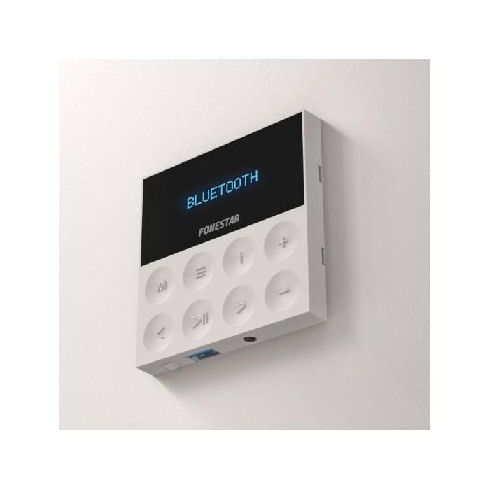 Haut-parleurs FONESTAR KS-WALL 4 - Bluetooth USB FM AUX - Noir - Amplificateur - 25 Watts - 4 Haut-parleurs