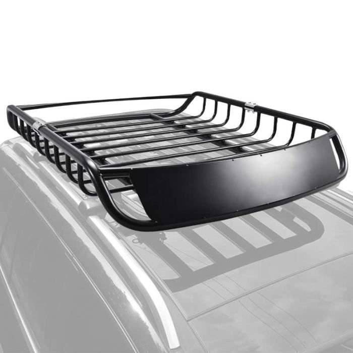 Portaequipajes de techo para coche DREAMADE, portaequipajes metálico, gran capacidad de 110 kg, apto para varios modelos de coche, color negro.