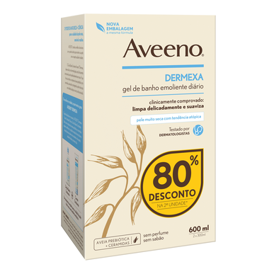 Gel de ducha emoliente diario Aveeno Dermexa 2 x 300 ml