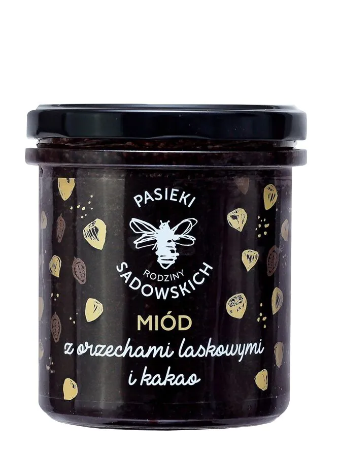 Pasieki Rodziny Sadowskich Miód z Orzechami Laskowymi i Kakao