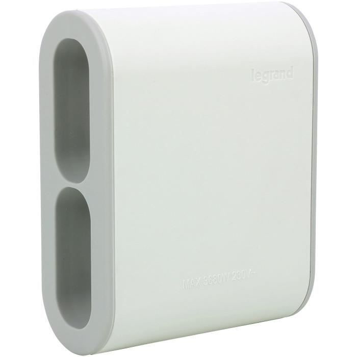 LEGRAND Quadriplite standard 4 prises latérales 2P 6A - Blanc et gris