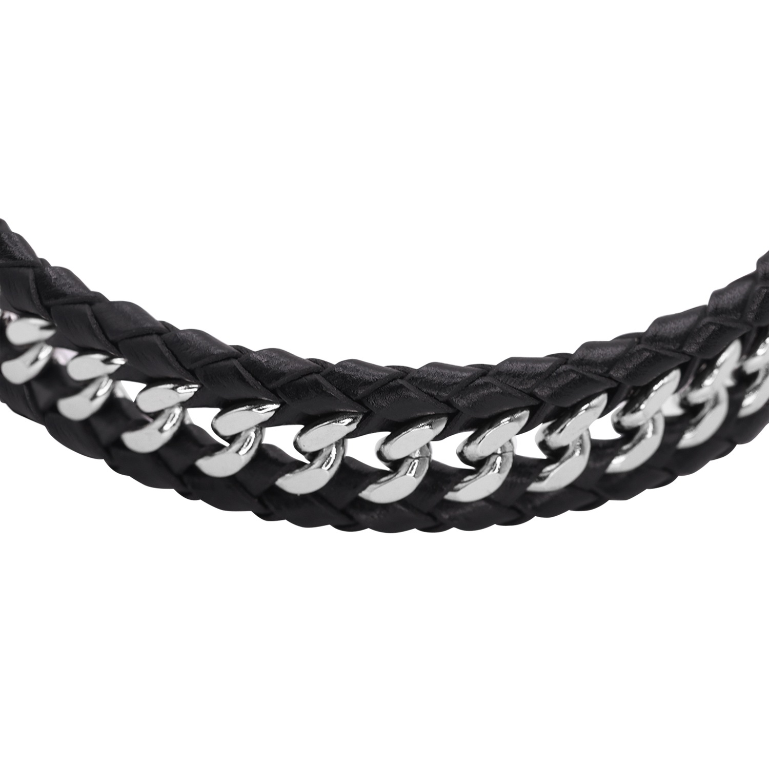 Heideman Bracelet en cuir Henny noir