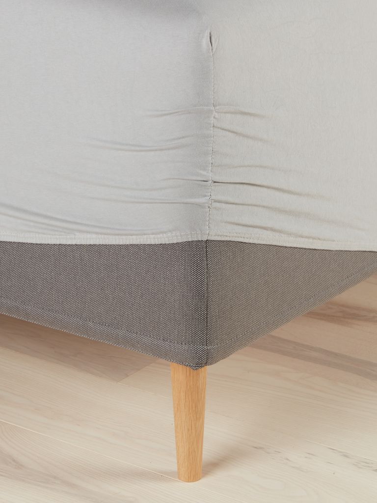 HELLE златни чаршав од џерсија HELLE 90x200x30цм сиви