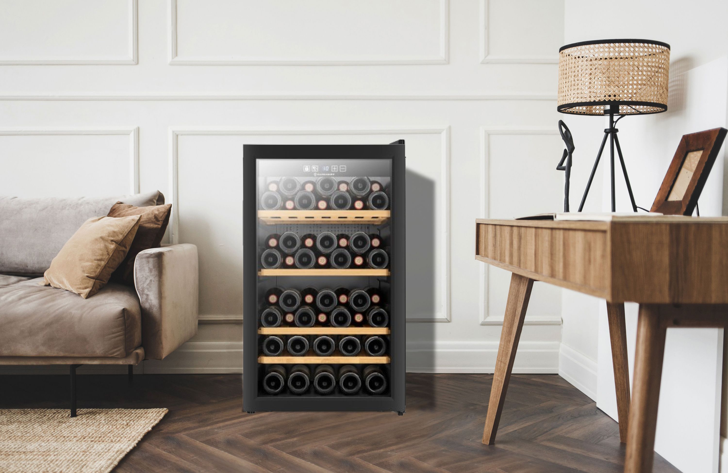 Cave à vin de service - CLIMADIFF - CLS52B1 - 52 bouteilles - Classe G - 49,5 x 56,1 x 83,3 cm