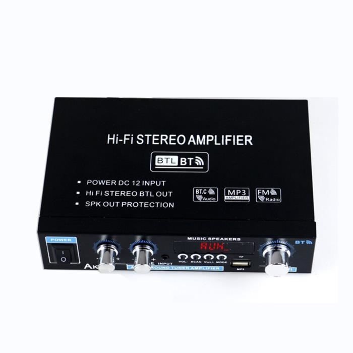 Amplificador digital Bluetooth 5.0 AK35 Mini, estéreo HiFi doméstico de doble canal con sonido envolvente.