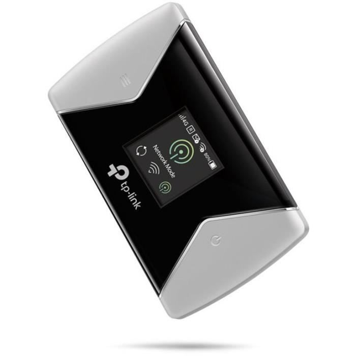 Router móvil TP-Link 4G+ LTE con Wi-Fi AC de 1200 Mbps: velocidad 4G+ de 300 Mbps, portátil, batería de 3000 mAh, pantalla LCD (M7450)