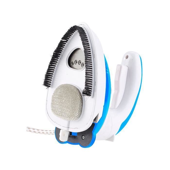 Fer à repasser de voyage - SICHLER HAUSHALTSGERATE - 2 en 1 - 800 W - Bleu