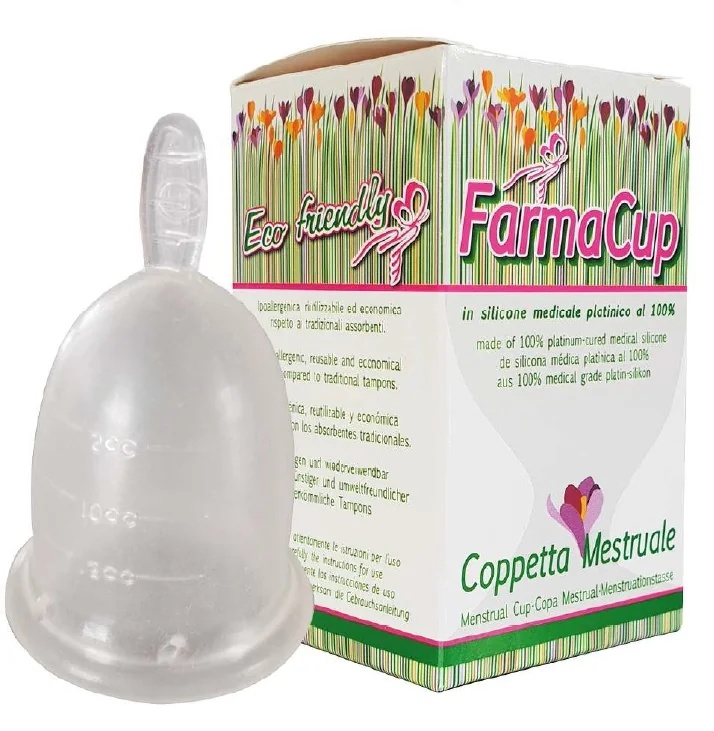 Copa menstrual FARMACARE Farmacup de silicona hipoalergénica pequeña