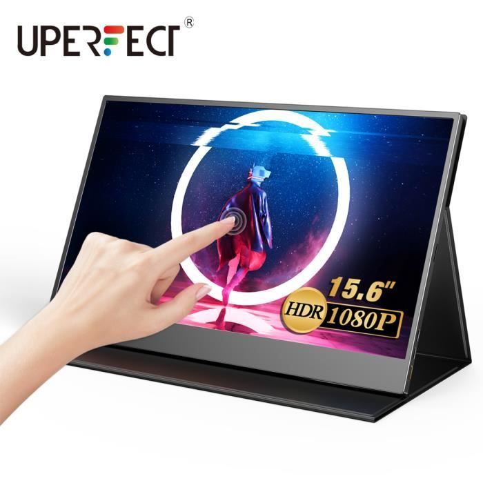 PERFEKT – 15,6-Zoll-tragbarer Monitor mit externem USB-C-Touchscreen – 1920 x 1080 FHD