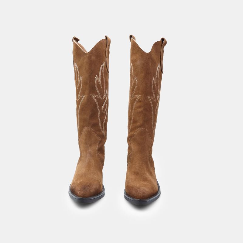 BATA damskie zamszowe buty kowbojskie