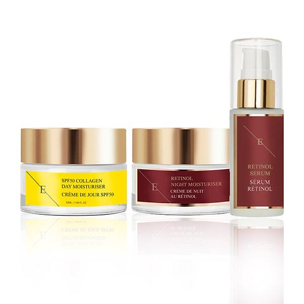 Eclat Skin London Retinol Serum + Creme 50ml + SPF 50 Creme