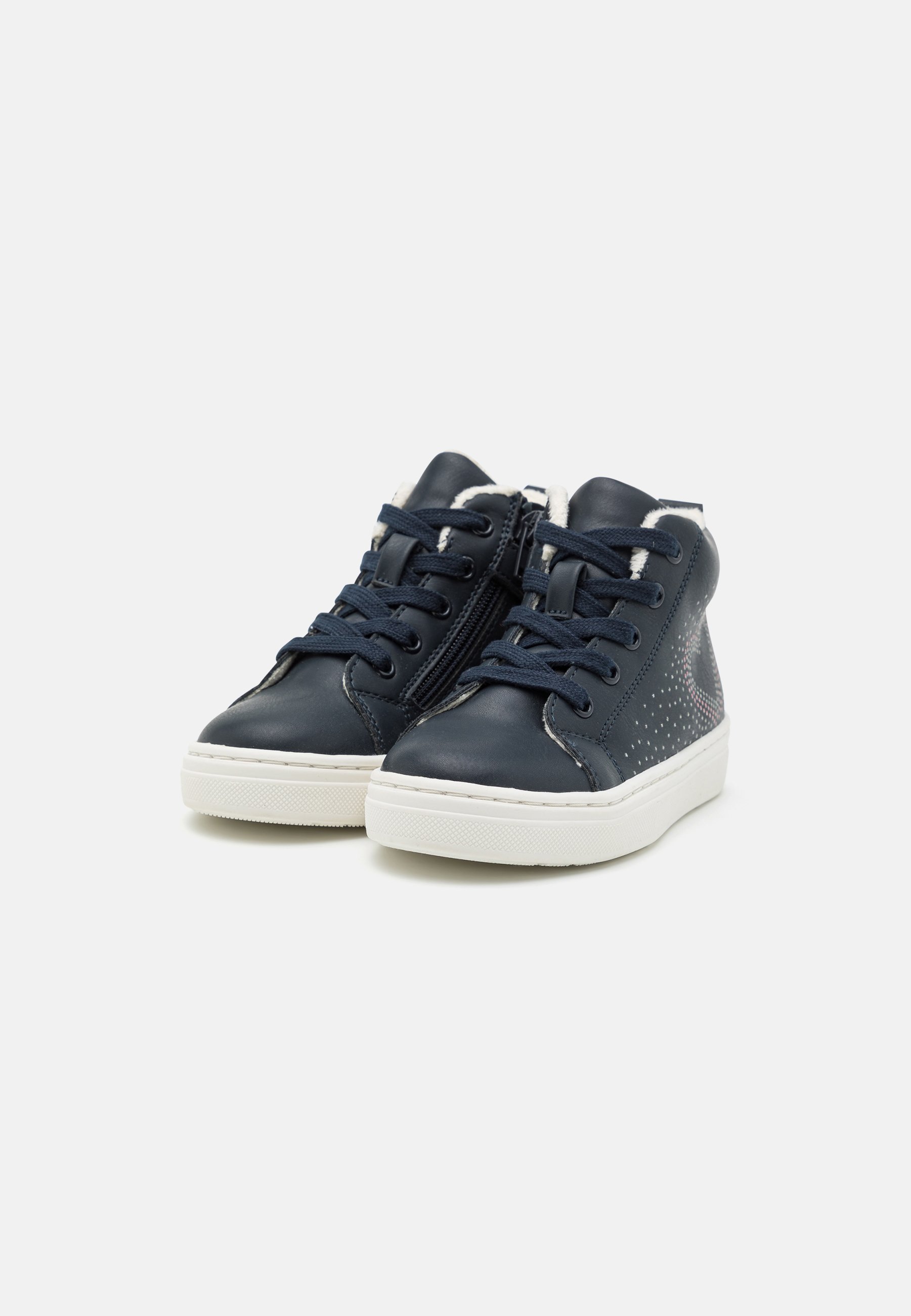 Friboo hoge sneakers - donkerblauw