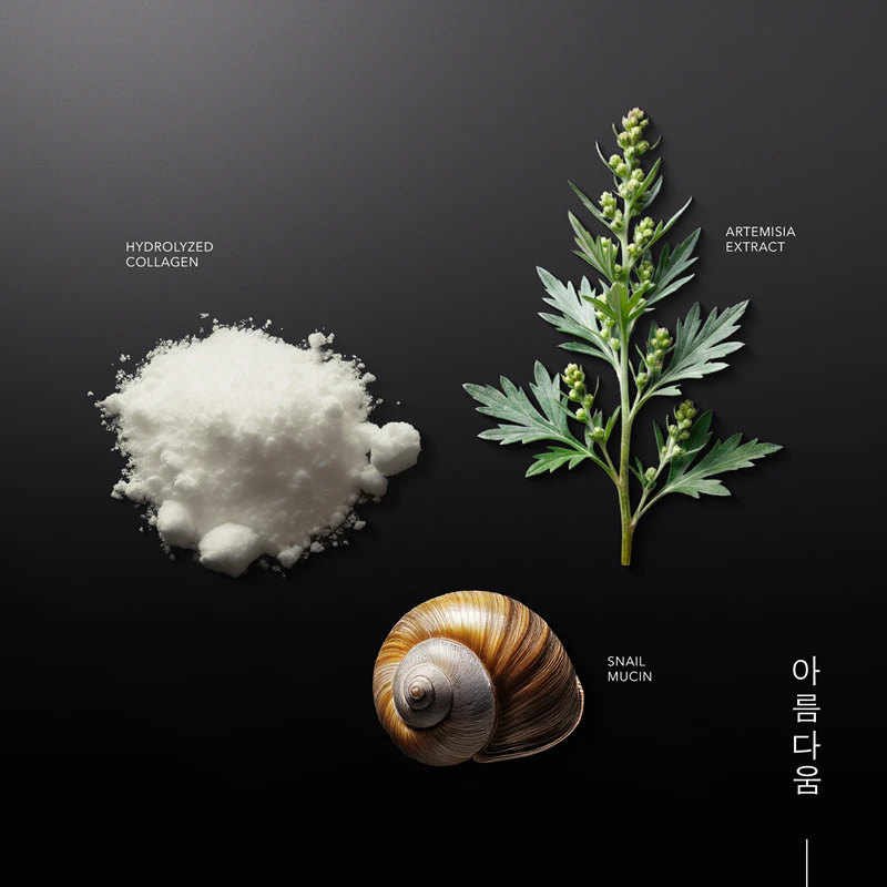 Discos de gel tônicos renovadores KORIKA com colágeno e mucina de caracol da herança coreana
