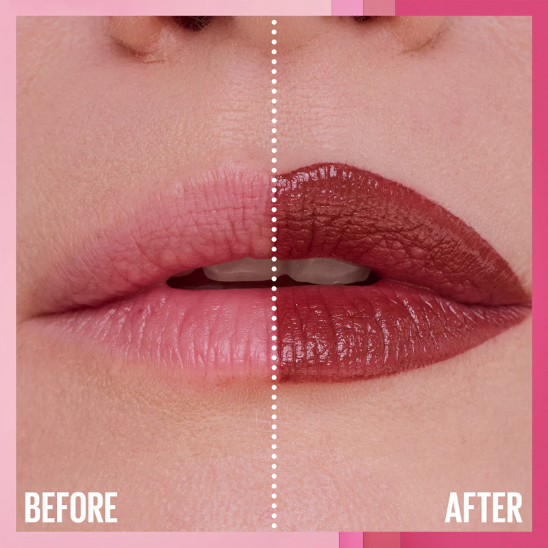 Batom Sérum MAYBELLINE NEW YORK: Batom aveludado com efeito hidratante.