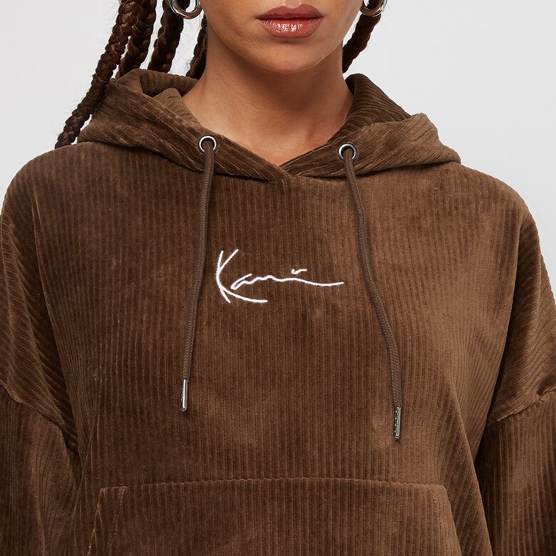 Kleiner Signature Cord-Oversize-Hoodie