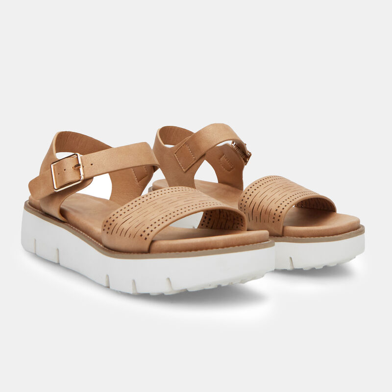 Sandalo da donna med suola plattform 4 cm