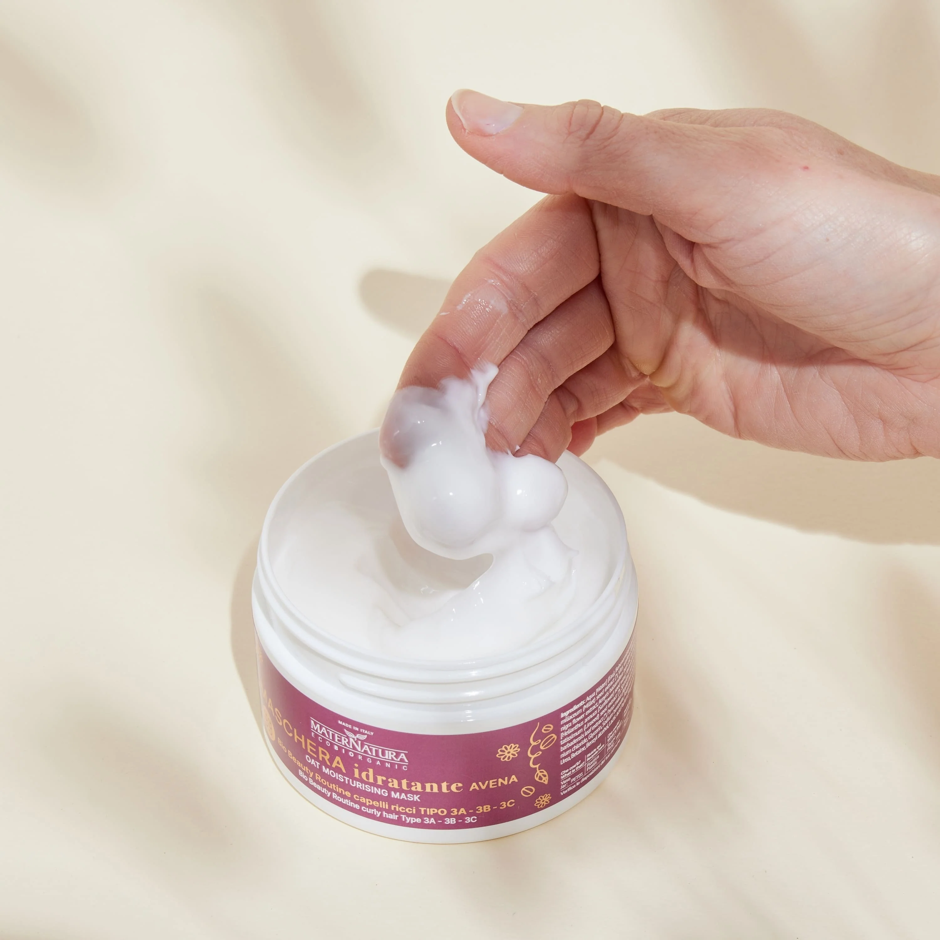 Balsamo Maschere e Olii Maschera Idratante Capelli Ricci  Avena - Maschera Idratante Capelli, Maschera Ricci Definiti Capelli