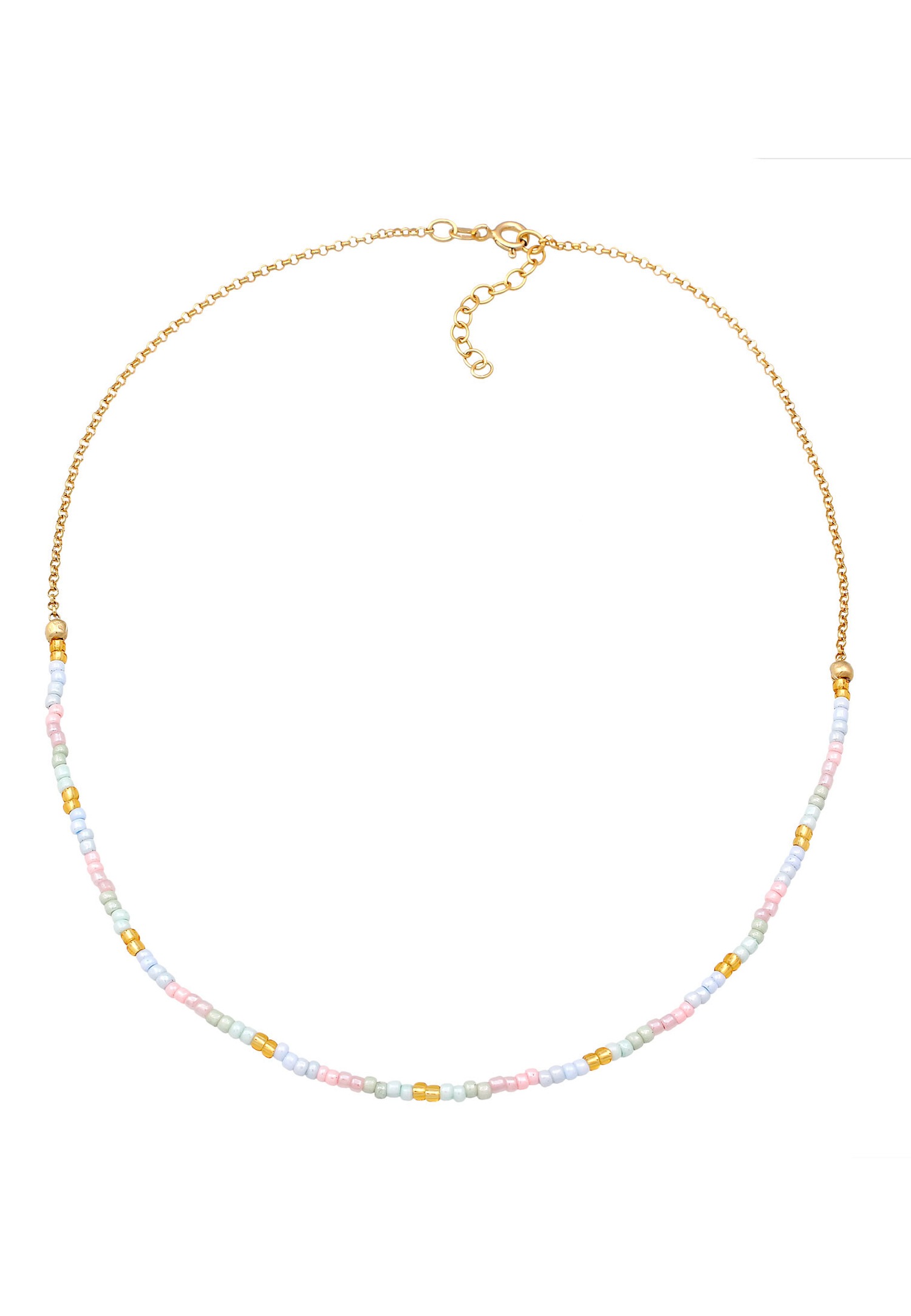 Elli Enfants Beads boules pastel en argent sterling 925 plaqué or