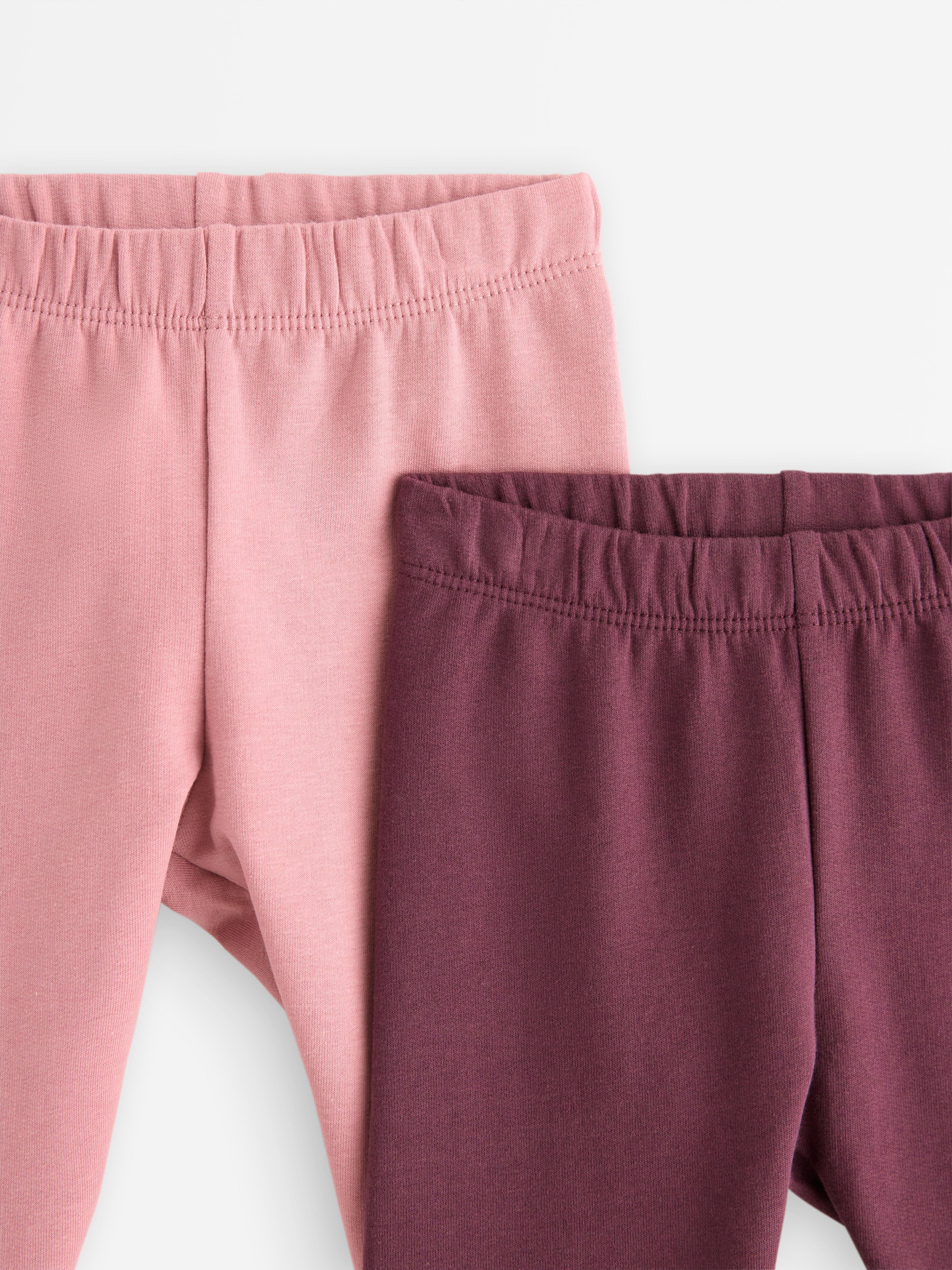 Lot de 2 leggings avec intérieur brossé Lilas poussiéreux