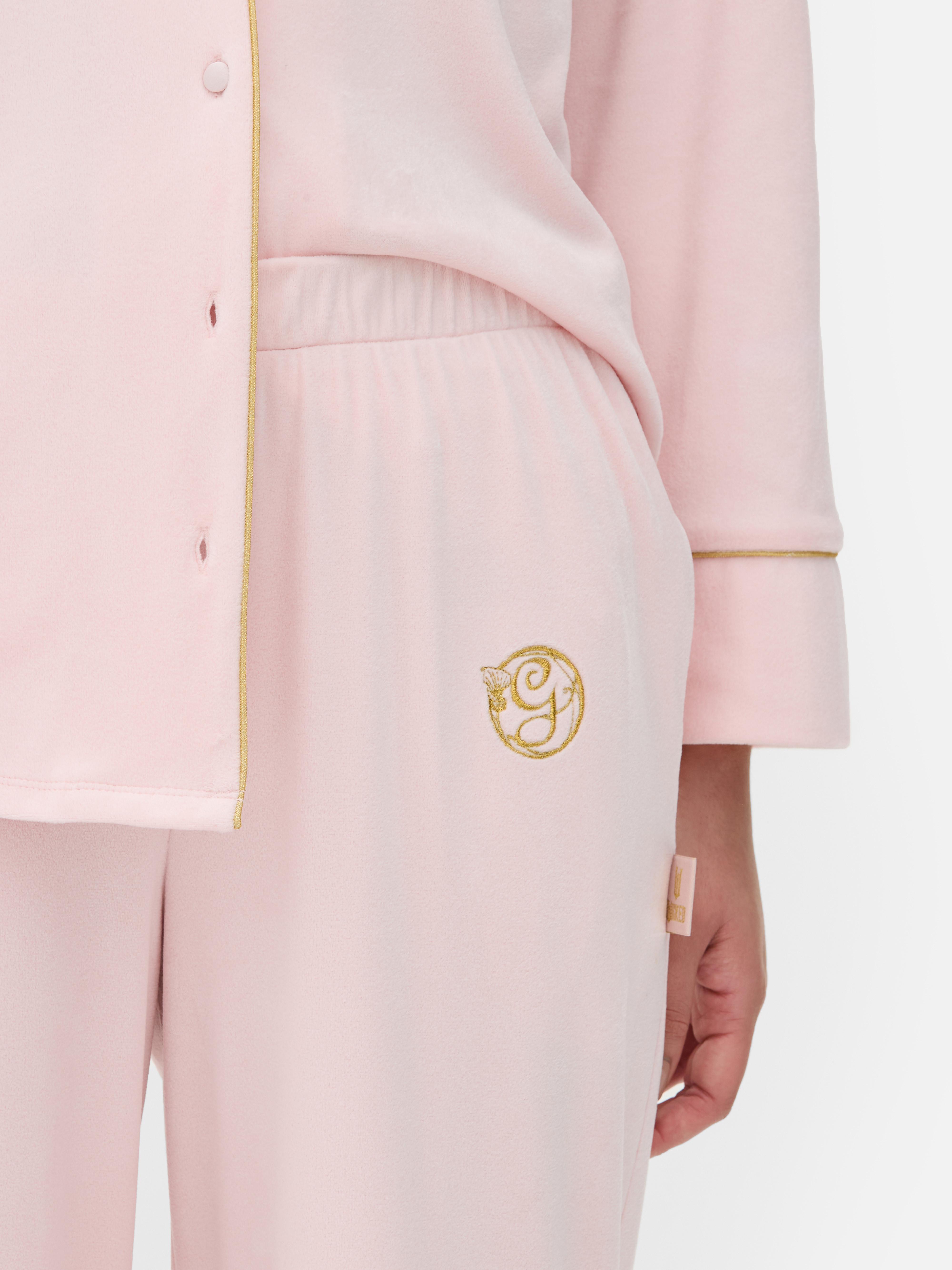 Pantaloni de pijama Wicked x Primark din velur Pantaloni de pijama confortabili cu talie elastică și croială lată