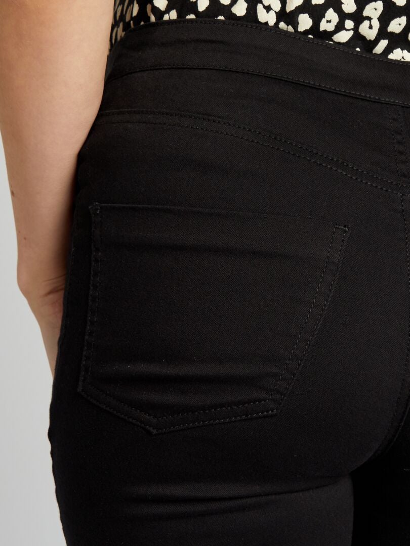 Pantalones de punto elástico tipo jeggings - negros