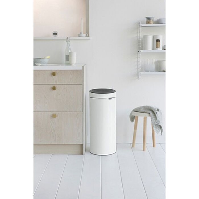 Cubo de basura táctil BRABANTIA nuevo - 30L - Blanco
