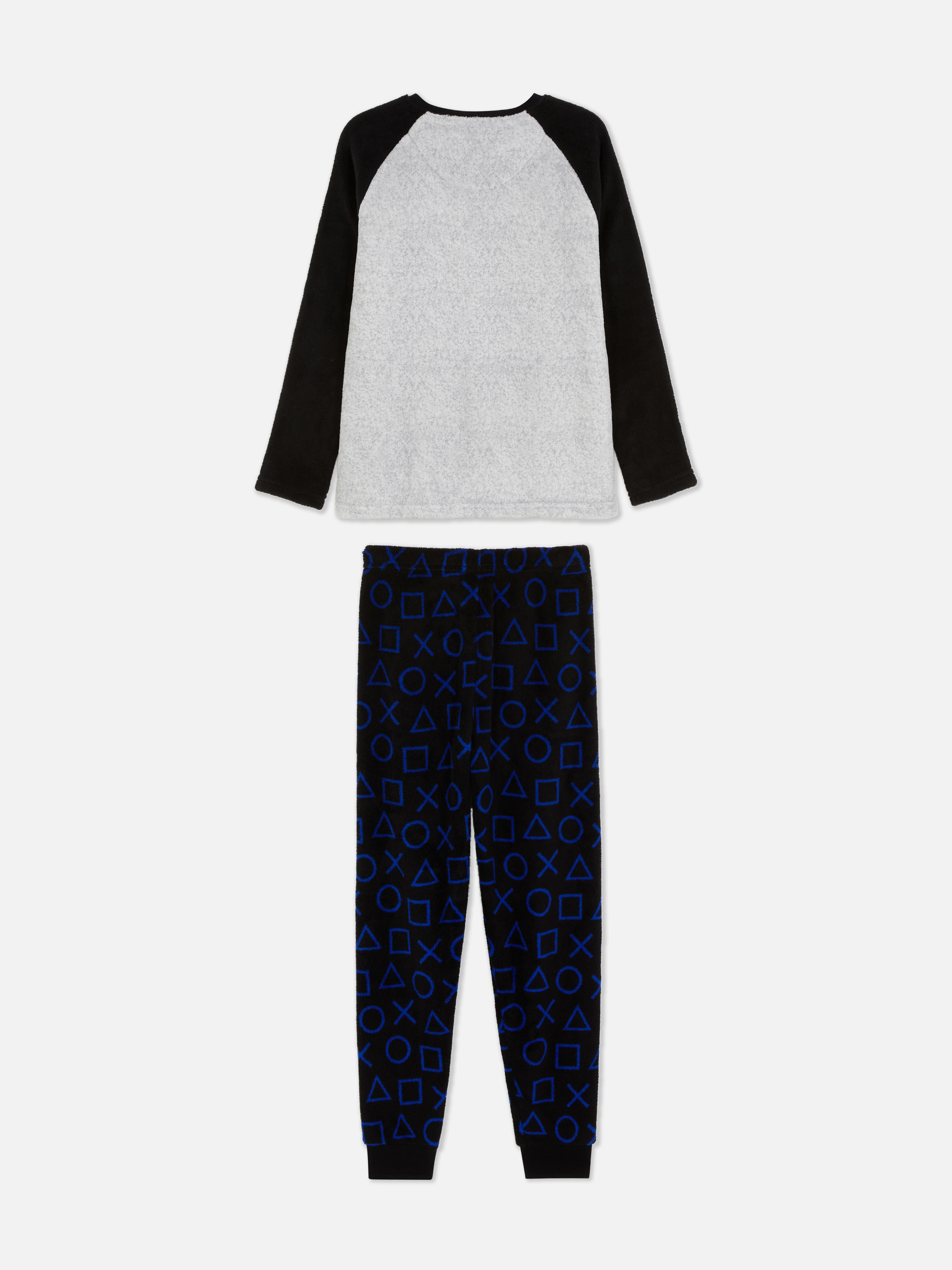 Pijamale din fleece cu imprimeu PlayStation. În aceste pijamale PlayStation, dormi la un alt nivel.