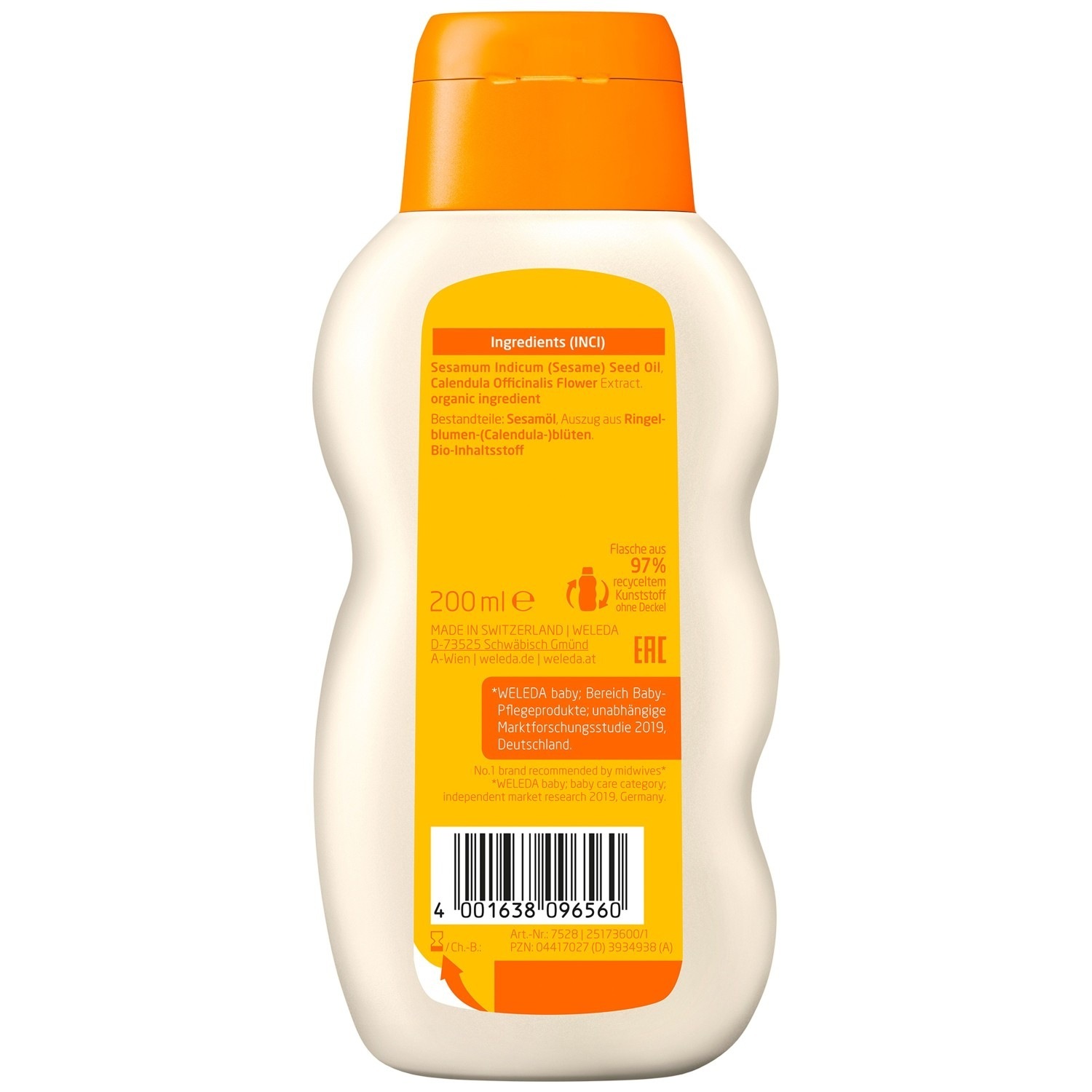 Weleda Körperöl Calendula Pflegendes Babyöl - 200 ml