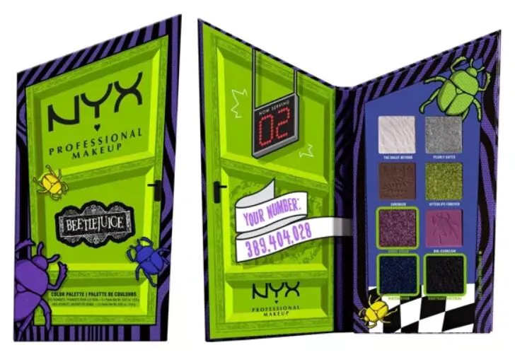 NYX Beetlejuice Shadow Palette Paleta cieni